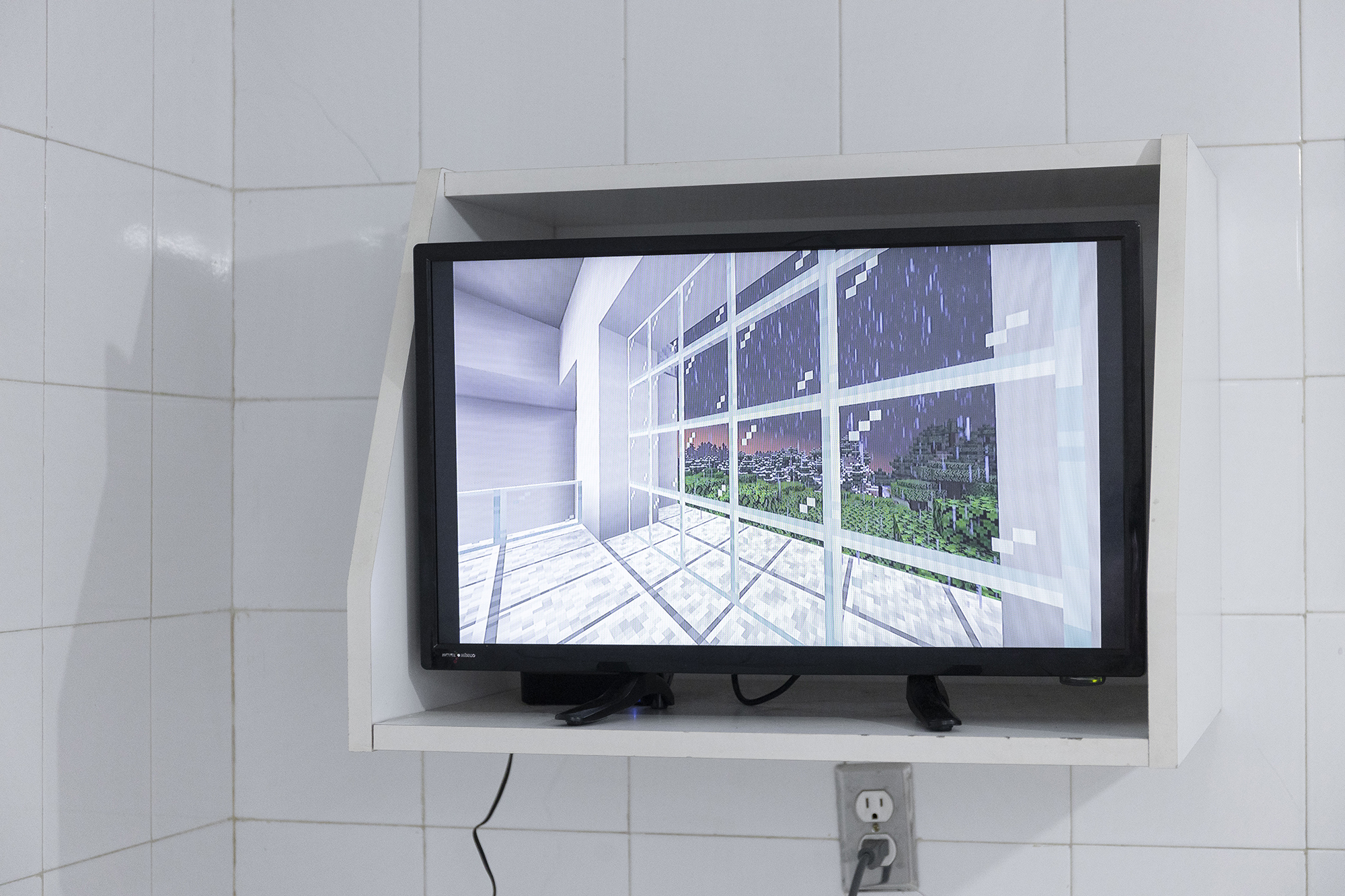 2022 02 Intelleaks, NASL, Mexico City — Paul Otis Wiesner Solo Show In Minecraft Switzerland 01 — Jeronim Horvat